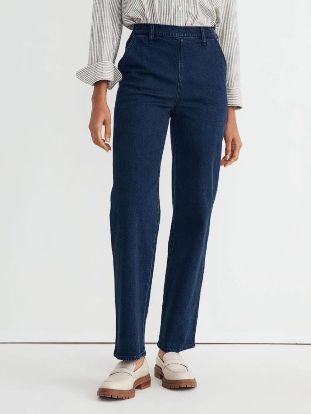 MADEWELL The Perfect Vintage Wide-Leg Jean in Bradley Wash: Retro Edition Sz 28